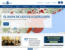 Tablet Screenshot of aiguaesvida.org
